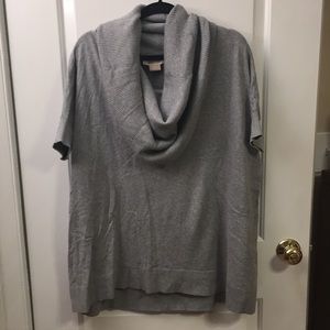 Michael Kors cowl neck short sleeve sweater